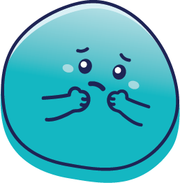 BRAVE, the Beyond the Label mascot, floating gently.